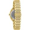 Bulova Ladies’ Classic Diamond 2-Hand Quartz Stainless Steel Watch, 16 Diamonds, Sapphire Crystal(Gold Tone)