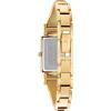 Bulova Ladies’ Classic Diamond Dial Quartz Stainless Steel Watch, Rectangle, Mother-of-Pearl(Gold Tone)