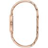 Bulova Ladies’ Classic Diamond Dial Quartz Stainless Steel Watch, Rectangle, Mother-of-Pearl(Rose Gold)