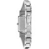 Bulova Ladies’ Classic Diamond Dial Quartz Stainless Steel Watch, Rectangle, Mother-of-Pearl(Silver/Black Dial)