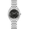Bulova Ladies’ Classic Diamond 2-Hand Quartz Stainless Steel Watch, 16 Diamonds, Sapphire Crystal(Silver)