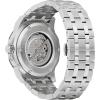 Bulova Marc Anthony Men’s Automatic Marine Star Stainless Steel Watch,Open Aperture,Exhibition Case Back,Diamond Accent Blue Sunray Dial, (Model:98D184)