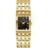 Bulova Marc Anthony Ladies Modern Quadra Diamond Gold Stainless Steel Watch,Black Dial, Style:97P167