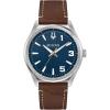 Bulova Marc Anthony Sport Strap Quartz Watch, Stainless Steel, Sapphire Crystal(Blue and Brown)