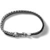 Bulova Jewelry Men’s Classic Double Wrap Leather and Box Chain Bracelet(Black Leather)