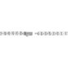 Bulova Jewelry Men’s Rhodium Plated Sterling Silver Tennis Bracelet with 5mm White Topaz(8 inches)