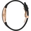 Bulova Latin Grammy Gemini Quartz Rose Gold Stainless Steel Accent with Curved Mineral Crystal and Black Silicone Strap Watch, Mens