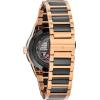 Bulova Latin Grammy Modern Millenia Automatic Two-Tone Stainless Steel Watch,Open Heartbeat Aperture,Exhibition Case Back,Black Dial, (Model:98A236)