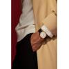 Bulova Men’s Frank Sinatra ‘Fly Me to The Moon’ Automatic Stainless Steel Case Watch, Textured Leather Strap, 42 Hour Power Reserve, 3 Hand(Black Strap/ Ivory Dial)