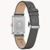 Bulova Men’s Frank Sinatra My Way Leather Strap Watch(Silver Tone/ Grey Strap)
