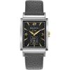 Bulova Men’s Frank Sinatra My Way Leather Strap Watch(Silver Tone/ Grey Strap)