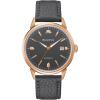 Bulova Men’s Frank Sinatra ‘Summer Wind’ 3-Hand Date Automatic with Textured Leather Strap(Grey/ Rose Gold)