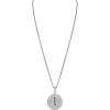 Bulova Men’s Jewelry Rhodium-Plated Sterling Silver Silver-Tone Pendant, 7 Full-Cut Black Diamonds Totaling 0.17 Cttw. Rounded Box Link Chain Necklace Adjusts From 24″ To 26″ Style: BVP1058-WSAA