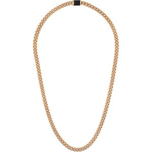 Bulova Jewelry Men’s Latin Grammy 6mm Curb Chain Brushed and Polished Curb Chain Rose Gold Stainless Steel Necklace, Length 22″ Style:BVC1067-RSTNA