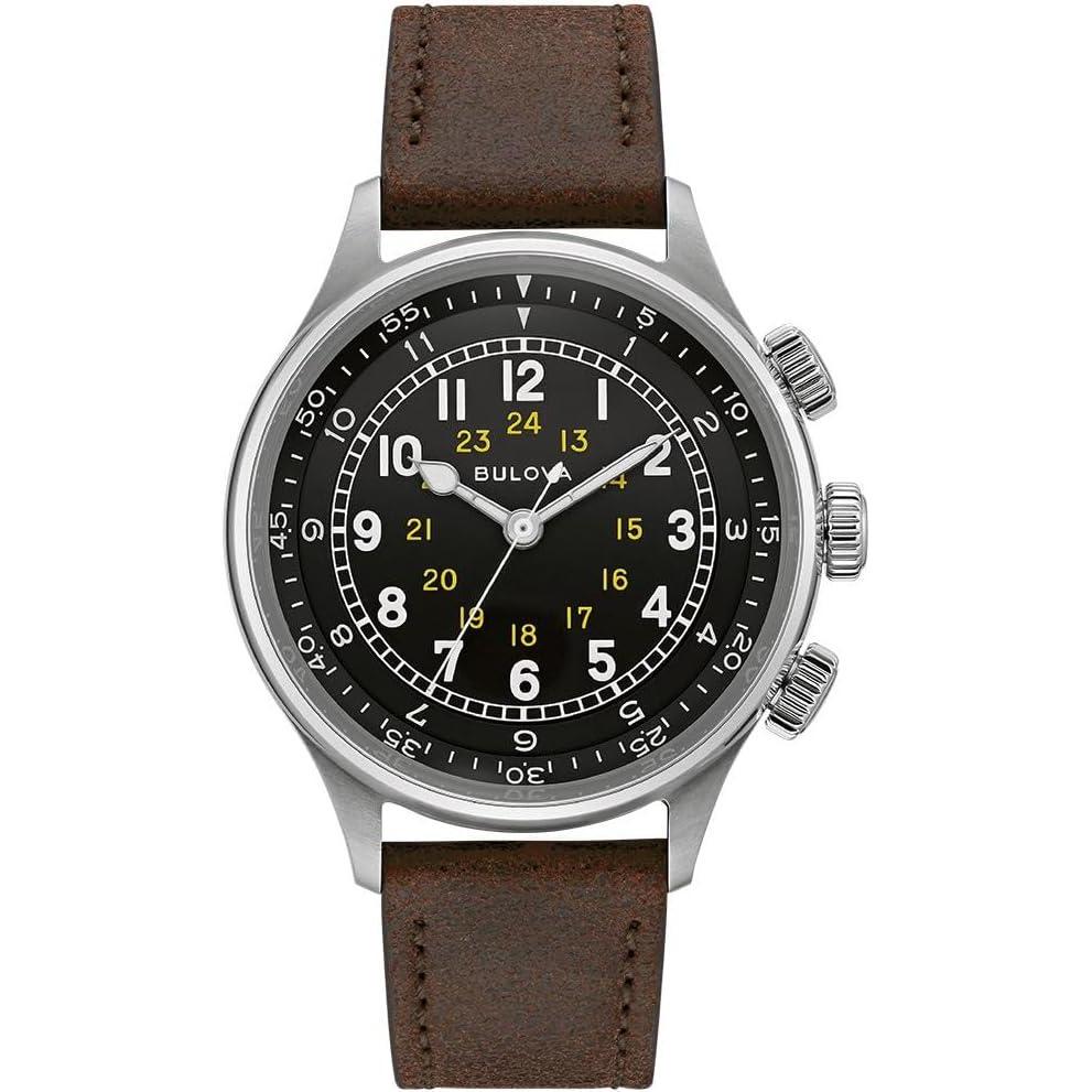 imageBulova Archive Series Military 96A245Brown