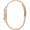 Bulova Ladies’ Classic Crystal Rose Gold Stainless Steel 3-Hand Quartz Watch, White Mother-of-Pearl Dial with Crystal Heart Detail Style: 98L303