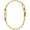Bulova Ladies’ Classic Crystal Stainless Steel 3-Hand Quartz Watch, White Mother-of-Pearl Dial(Gold-Tone)