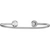 Bulova Ladies’ Crystal Accented Gift Set with 3-Hand Quartz Watch and Flexible Bangle Bracelets, Mother-of-Pearl Dial(Stainless)