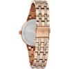 Bulova Ladies’ Crystal Phantom 3-Hand Quartz Watch, Faceted Mineral Glass Dial(Rose Gold)