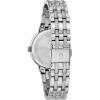Bulova Ladies’ Crystal Phantom 3-Hand Quartz Watch, Faceted Mineral Glass Dial(Stainless/Blue Dial)