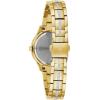 Bulova Ladies’ Crystal Phantom 3-Hand, Small Second Hand Quartz Watch, Mother-of-Pearl Dial(Gold Tone)