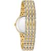 Bulova Ladies’ Crystal Phantom Gold Tone Stainless Steel 2-Hand Quartz Watch, 440 Crystals and Pave Dial Style: 98L263