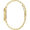 Bulova Ladies’ Crystal Stainless Steel 3-Hand Quartz Watch, White Mother-of-Pearl Dial(Gold)