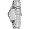 Bulova Men’s Crystal Accented Gift Set with 3-Hand Date Quartz Watch and Dog Tag Box Chain Necklace(Stainless/Black)