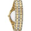Bulova Men’s Crystal Phantom 3-Hand Date Quartz Cushion Shaped Case Watch, Pave Crystal Dial, 40mm(Gold Tone)