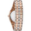 Bulova Men’s Crystal Phantom 3-Hand Date Quartz Cushion Shaped Case Watch, Pave Crystal Dial, 40mm(Rose Gold)