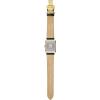 Bulova Mens Frank Lloyd Wright Dana-Thomas House Gold-Tone Stainless Steel Leather Strap Watch
