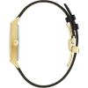 Bulova Mens Frank Lloyd Wright Dana-Thomas House Gold-Tone Stainless Steel Leather Strap Watch
