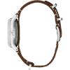 Bulova Men’s Military A11 Stainless Steel 3-Hand Hack Automatic Watch, Brown Leather Strap and Blue Dial Style: 96A282