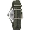 Bulova Men’s Military Hack Automatic Black PVD-Coated Stainless Steel Case and Green Nylon Strap Watch, Ivory Dial Style:98A307