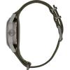 Bulova Men’s Military Heritage Hack Stainless Steel 3-Hand Automatic Watch, NATO Leather Strap, Luminous Hands and Markers(Green Leather/Black Dial)