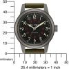 Bulova Men’s Military Heritage Hack Stainless Steel 3-Hand Automatic Watch, NATO Leather Strap, Luminous Hands and Markers(Green Leather/Black Dial)