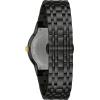 Bulova Men’s Modern Gold Tone Stainless Steel 3-Hand Calendar Date Quartz Watch, Diamond Dial(Black Ion-Plated)