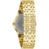 Bulova Men’s Modern Gold Tone Stainless Steel 3-Hand Calendar Date Quartz Watch, Diamond Dial(Gold=Tone)