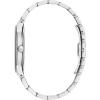 Bulova Men’s Modern Gold Tone Stainless Steel 3-Hand Calendar Date Quartz Watch, Diamond Dial(Silver)