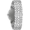 Bulova Men’s Modern Gold Tone Stainless Steel 3-Hand Calendar Date Quartz Watch, Diamond Dial(Silver)