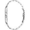 Bulova Men’s Modern Millenia 3-Hand Quartz Watch, Edge-to-Edge Crystal with Diamonds(Stainless Steel/Black Dial)