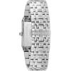 Bulova Men’s Modern Quadra Stainless Steel 3-Hand Quartz Watch, Diamond Dial(Stainless Steel/Black Dial)