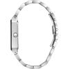 Bulova Men’s Modern Quadra Stainless Steel 3-Hand Quartz Watch, Diamond Dial(Stainless Steel/Black Dial)