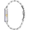 Bulova Men’s Modern Quadra Stainless Steel 3-Hand Quartz Watch, Diamond Dial(Two-Tone Gold/Blue Dial)