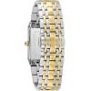 Bulova Men’s Modern Quadra Stainless Steel 3-Hand Quartz Watch, Diamond Dial(Two-Tone Gold/Blue Dial)