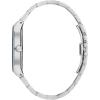 Bulova Men’s Multi-Function 3-Hand Quartz Watch with Diamond Dial, Edge to Edge Crystal(Stainless Steel/ Blue Dial)