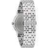 Bulova Men’s Multi-Function 3-Hand Quartz Watch with Diamond Dial, Edge to Edge Crystal(Stainless Steel/ Blue Dial)