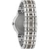 Bulova Men’s Multi-Function 3-Hand Quartz Watch with Diamond Dial, Edge to Edge Crystal(Stainless Steel/ Silver Dial)
