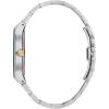 Bulova Men’s Multi-Function 3-Hand Quartz Watch with Diamond Dial, Edge to Edge Crystal(Two Tone Gold/Blue Dial)