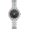 Bulova Ladies’ Classic Crystal Gold Stainless Steel 3-Hand Quartz Watch, Mother of Pearl Dial(Silve/ Black Mother-of-Pearl)